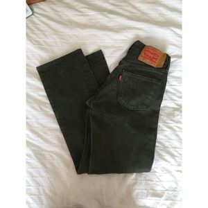 W 29 L 32 Men's dark green Levi's jeans